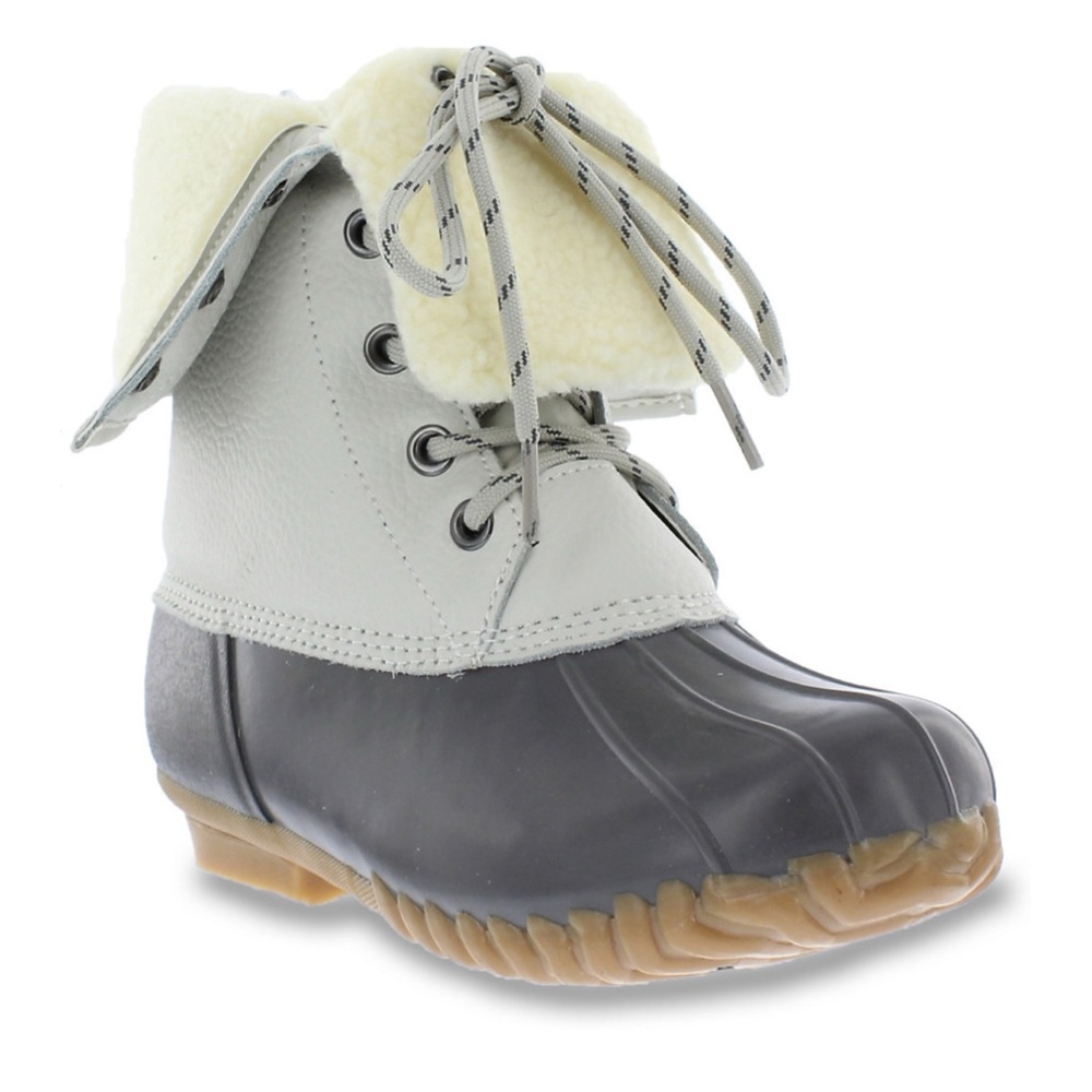 NIB totes Delina Duck Boots Grey Size 11